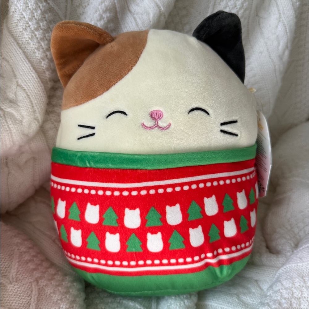Cam the Cat Wearing Sweater 8” Stuffed Plush